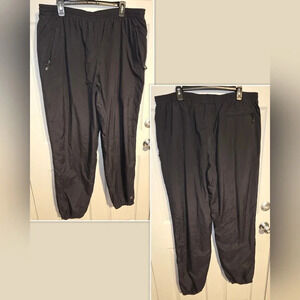 Outersport Black Nylon Water Resistant Cold Weather Pants Outdoor Men's 2XL XXL